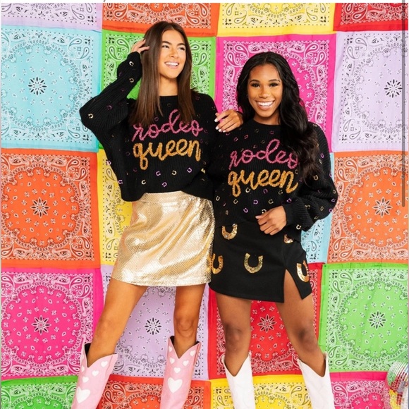 NWT Queen of Sparkles Rodeo Queen sweater - Picture 3 of 14